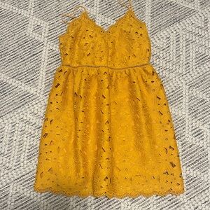H&M Yellow Lace Dress